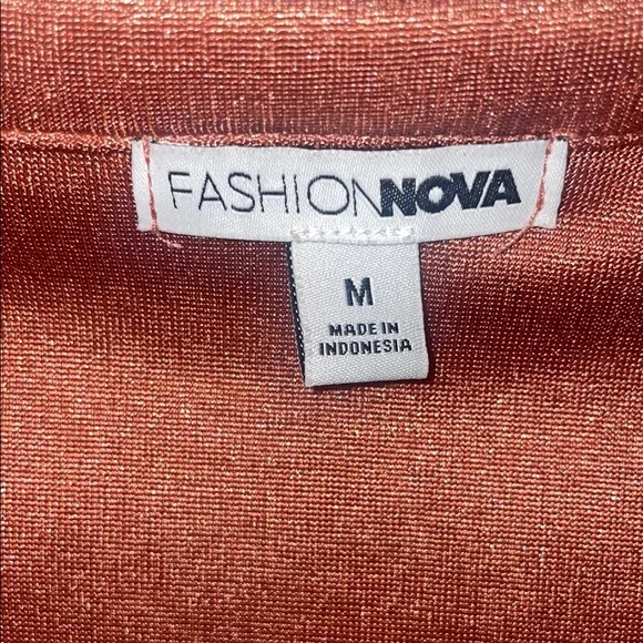 Fashion Nova Copper Crop Top - Picture 2 of 4